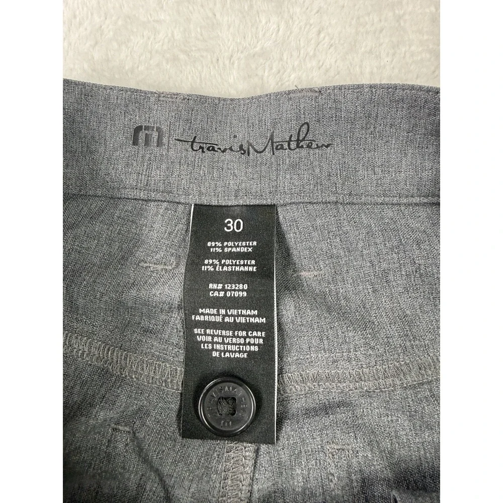 Travis Mathew Golf Pants Men 30X32 Gray Open To Close 2.0‎ Performance 5 pocket